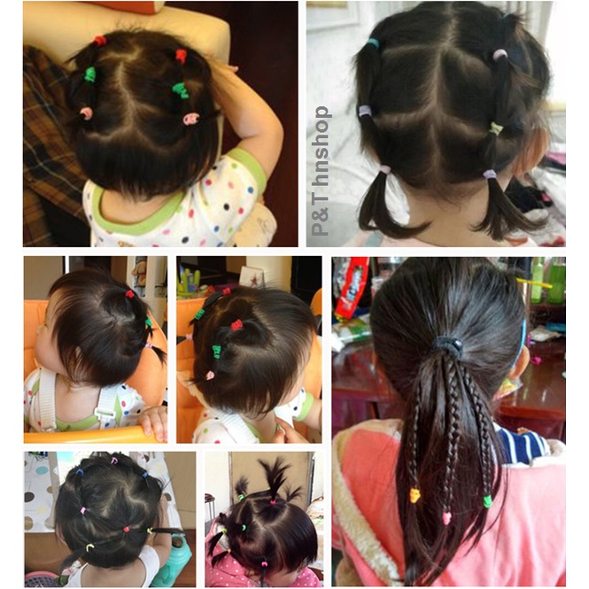 Chun Buộc Tóc Hàn Quốc Nhiều Màu - Loại Dày 500 chiếc