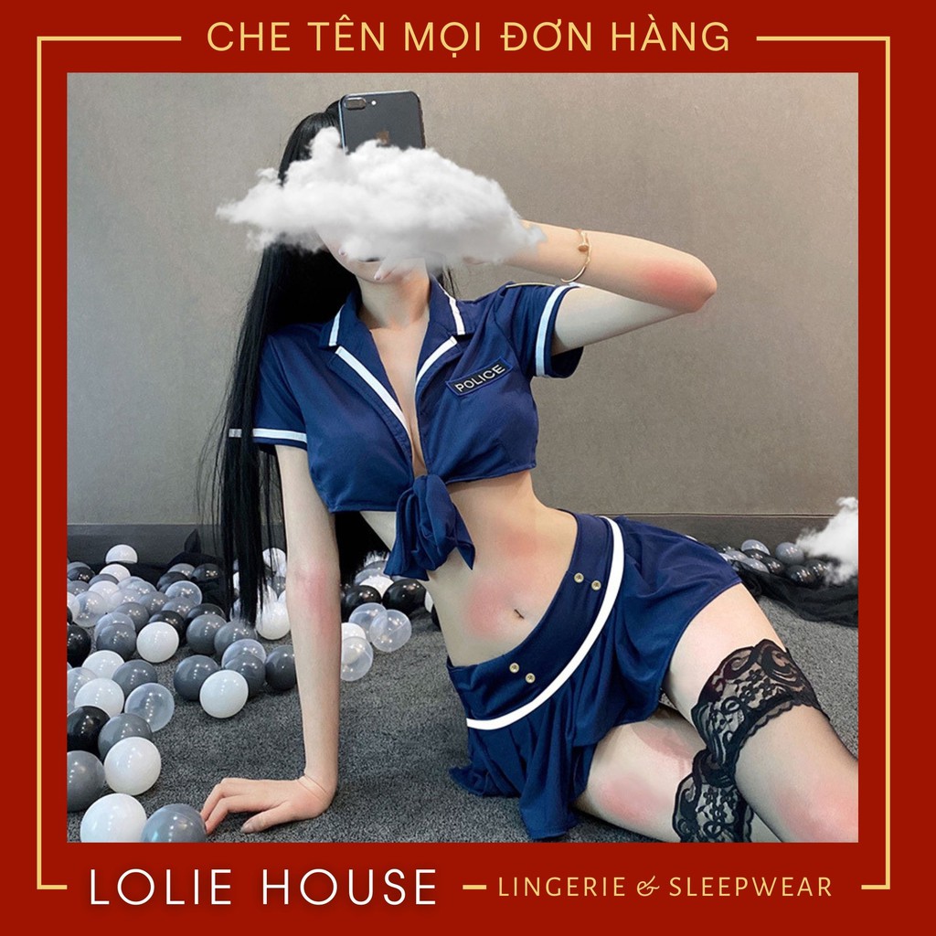 Cosplay cảnh sát sexy gợi cảm - Đồ ngủ cosplay cảnh sát sexy LOLIE HOUSE - CP33