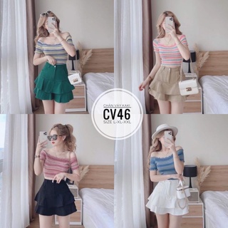 Bigsize Chân váy kaki tầng CV46