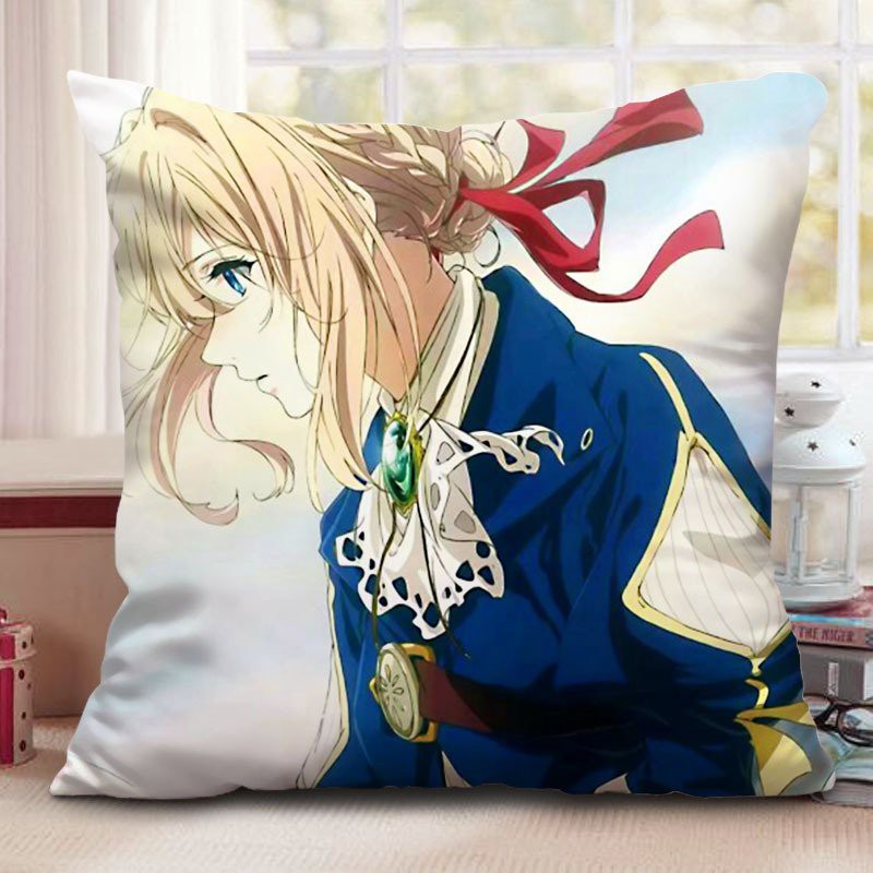 Gối in hình VIOLET EVERGARDEN chibi anime game xinh xắn tiện lợi chất đẹp