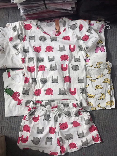 Bộ cotton mặc nhà