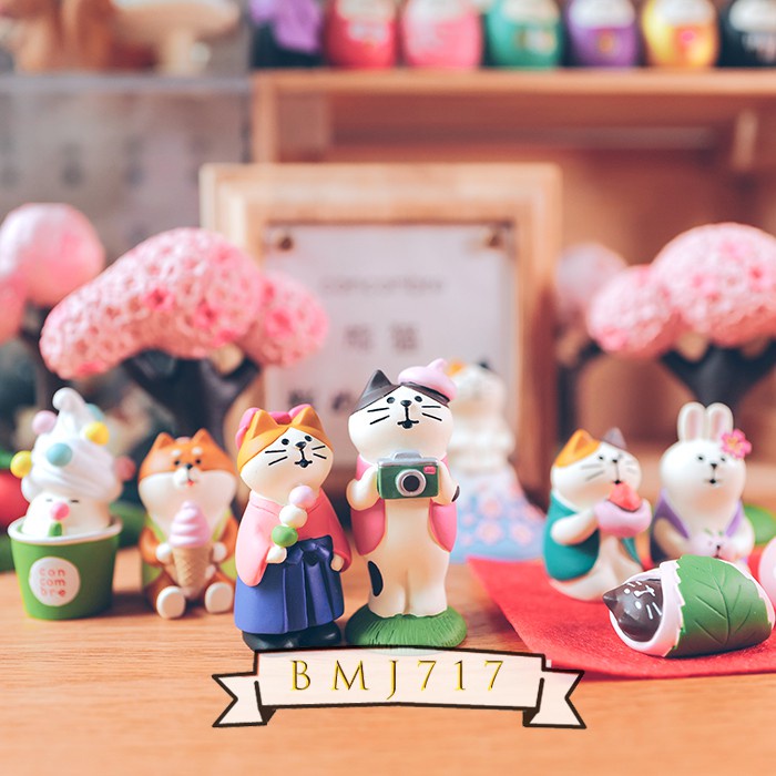 DECOLE❤Dụng Cụ Trang Trí Thức Ăn Phong Cách Nhật Bản Độc Đáo❤Nhân Vật Hoạt Hình fuji cherry trip, fuji cherry cat D20-58