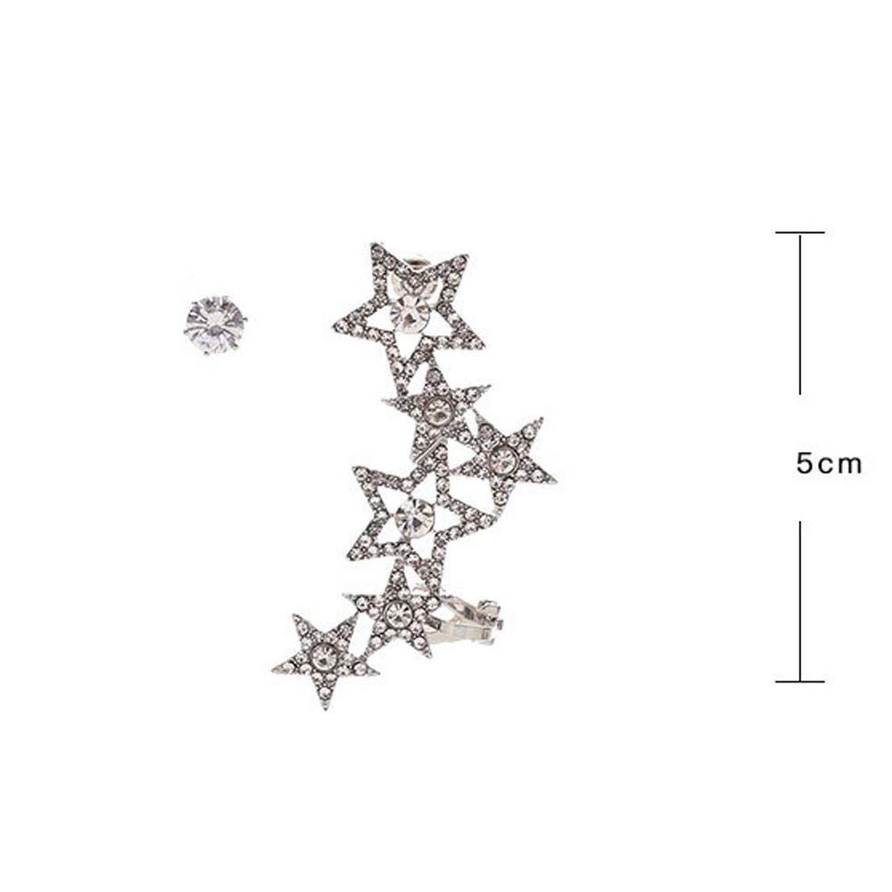 Khuyên Tai Dạng Móc Hình Ngôi Sao Sang Trọng Phong Cách Hàn Quốc|Bông Tai Dạng Móc Thiết Kế Độc Đáo Thời Trang