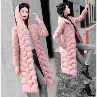 [Hàng có sẵn] Áo phao dáng dài