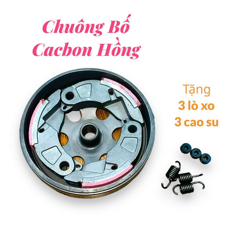 Combo Nồi Tay Ga Chuông Bố Cacbon Hồng được tặng lò xo 3 càng và cao su
