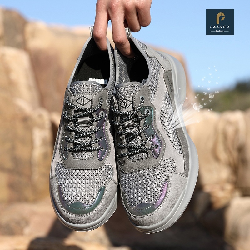 Giày Bảo Hộ Lao Động Kanto 638 Siêu Nhẹ, Mũi Thép, Đế Chống Đinh, Đế Đúc Nguyên Khối, Giày Bảo Hộ Nam [Có Video Thực Tế]