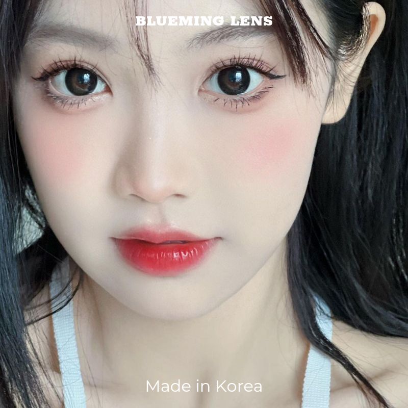 Lens mắt Black kính áp tròng đen tự nhiên, đủ size có giãn