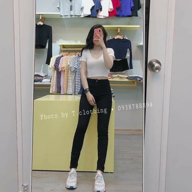 Quần skinny khuy túi hàng QCL1