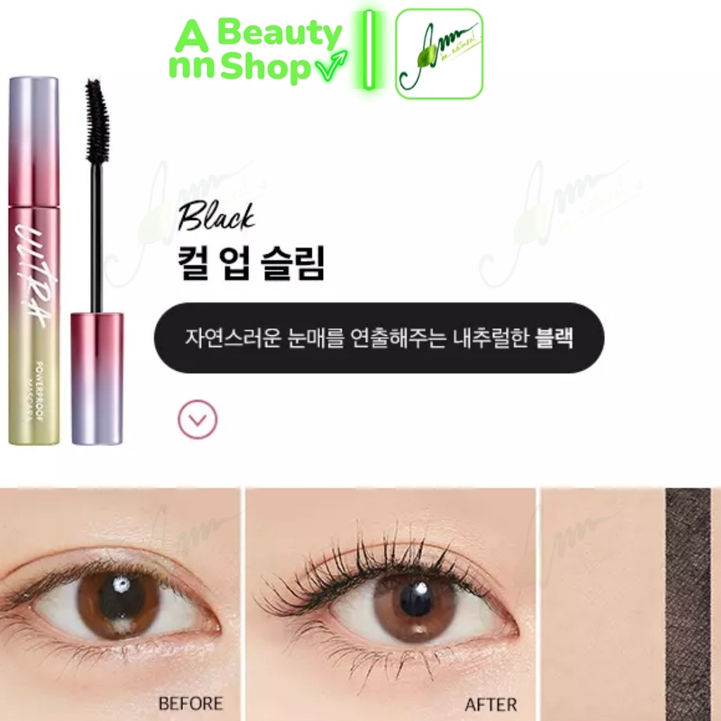 Mascara chống trôi, chống nước Ultra PowerProof Missha