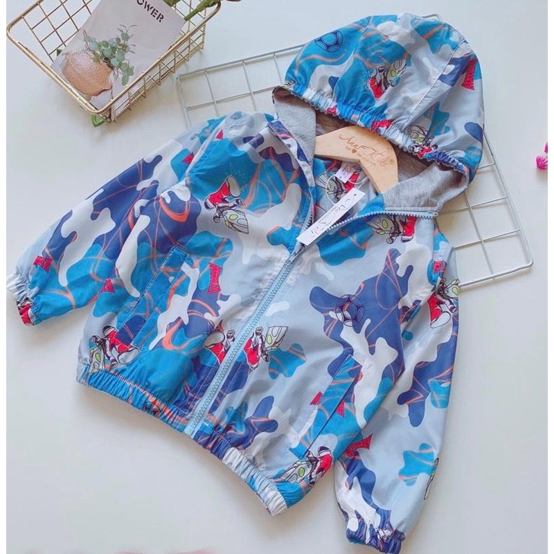 Áo khoác Dù 2 Lớp  Phong Cách Thời Trang Cho Bé 7-18 Kg