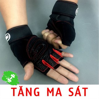 Găng Tay Tập Gym, Bao Tay Thể Hình ZINSPORT (Đôi) - Xanh/ Đỏ/ Đen