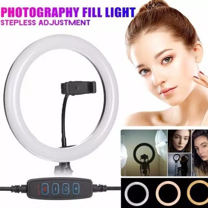 Đèn Led Tròn 33cm Hỗ Trợ Chụp Ảnh Selfie / Tik Tok