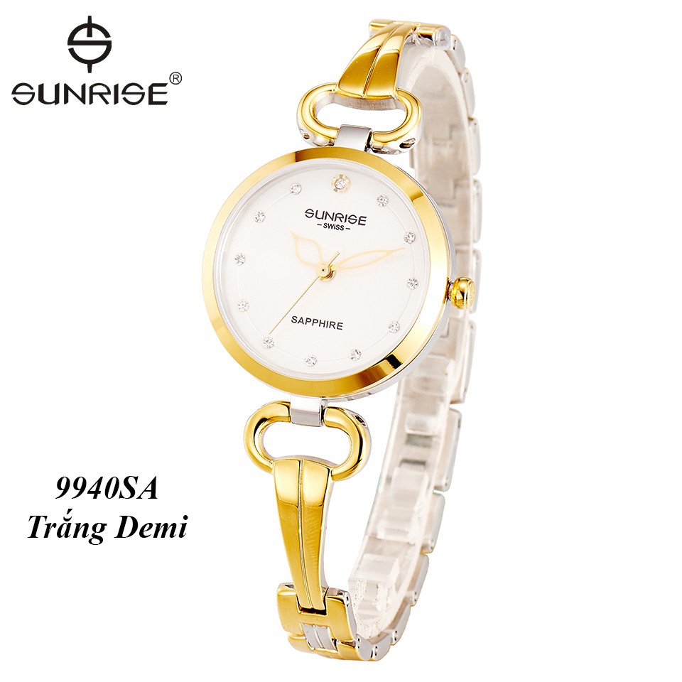 Đồng hồ nữ siêu mỏng Sunrise 9940SA kính Sapphire chống xước chống nước tốt - Fullbo | BigBuy360 - bigbuy360.vn