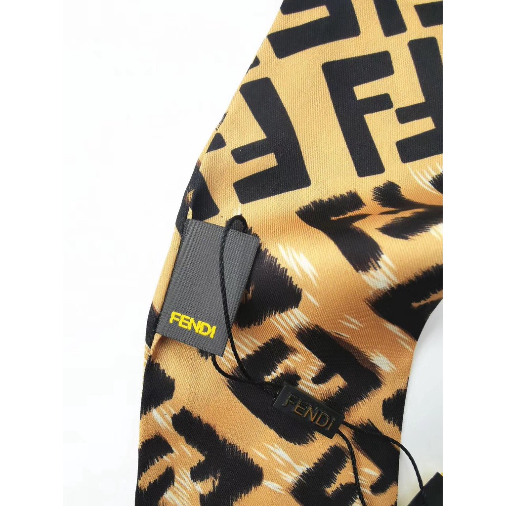 Khăn Quàng Cổ / Túi Xách Vải Lụa Họa Tiết Da Báo Sang Trọng Thời Trang Cho Nữ