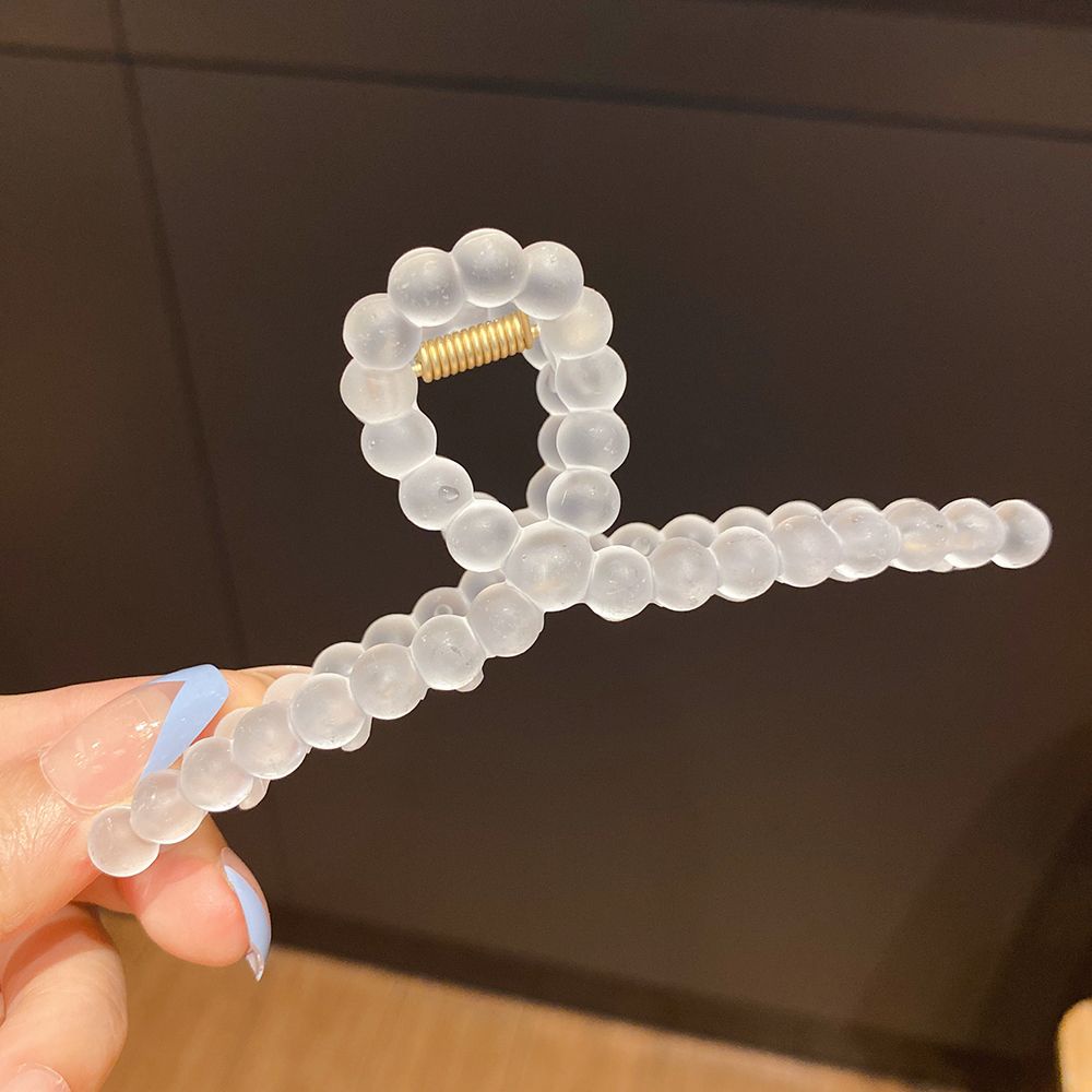 Kẹp gắp tóc acrylic màu kẹo đơn giản phong cách Hàn Quốc