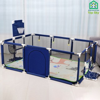 Nhà Chơi Trẻ Em - Quây Cũi Kiêm Nhà Bóng Khung Inox - Tặng Ngay 50 Bóng Cho Bé Vui Chơi