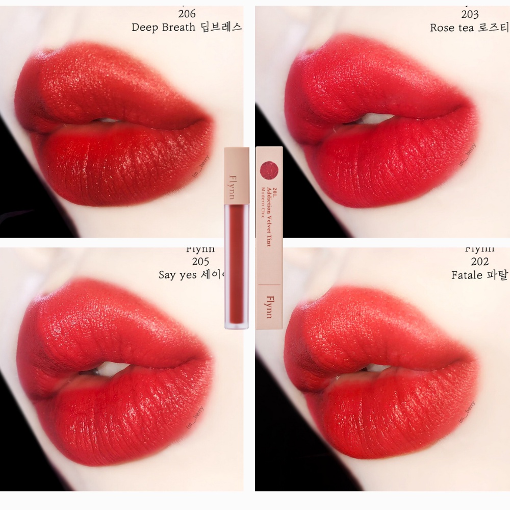[Mã FLYNVT20 giảm đến 70%] Vol2.FW(201~206) Son kem lì Flynn Addiction Velvet Tint 3.5g | BigBuy360 - bigbuy360.vn