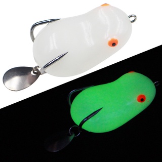 1 Mồi Ếch Giả Câu Cá Mềm Dạ Quang 4.5cm 7g
