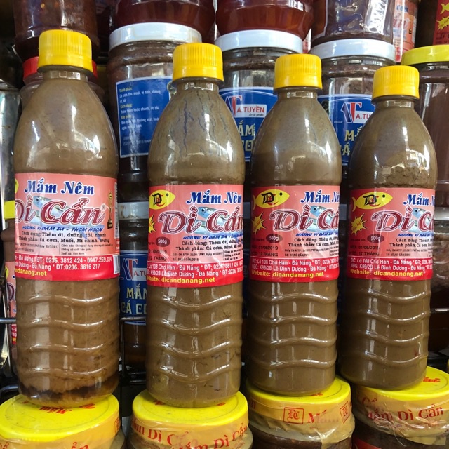 Mắm Nêm Dì Cẩn Đà Nẵng chai 500gr