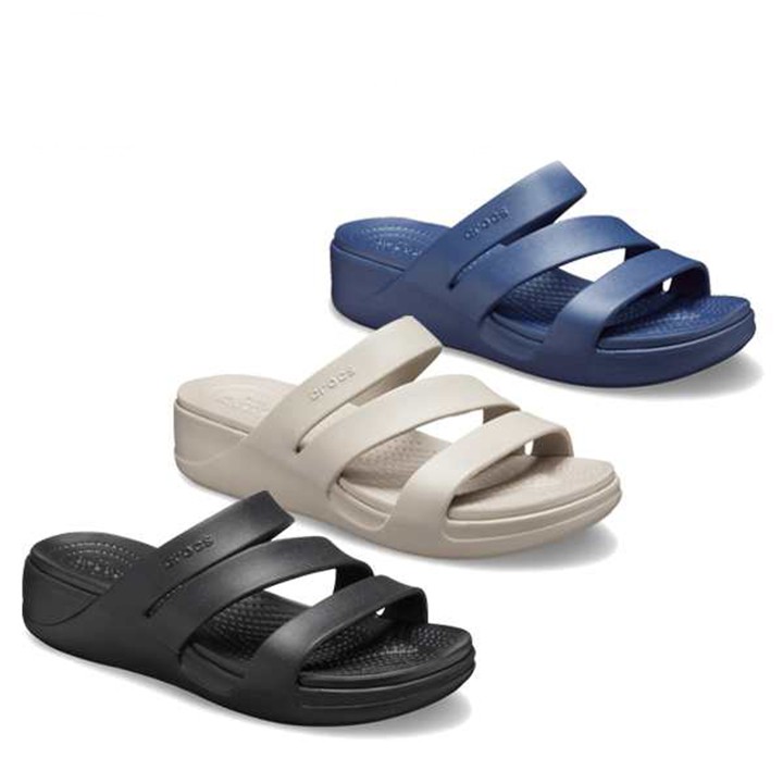 dép lê đế xuồng 5cm nhựa cá sấu Monterey Strappy đi mưa, lội nước, đi biển, chống hôi chân