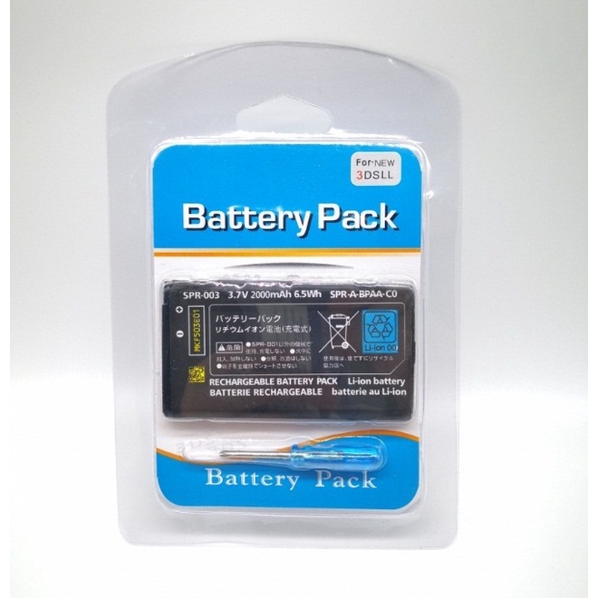 PIN MÁY GAME NINTENDO 3DSLL, 3DSXL  2000mAh CHÍNH HÃNG, KÈM TUỐC NƠ VÍT NGUYÊN HỘP