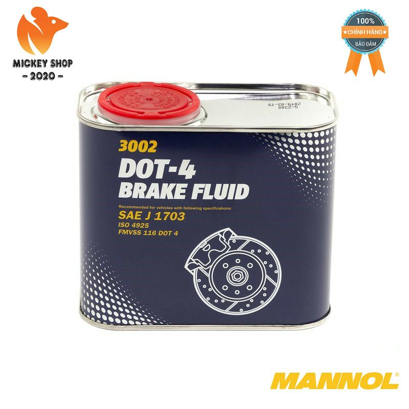 [Pro] Dầu Phanh MANNOL Dot-4 Brake Fluid 3002-05ME 500ML – Hàng Chính Hãng – Mickey2020shop