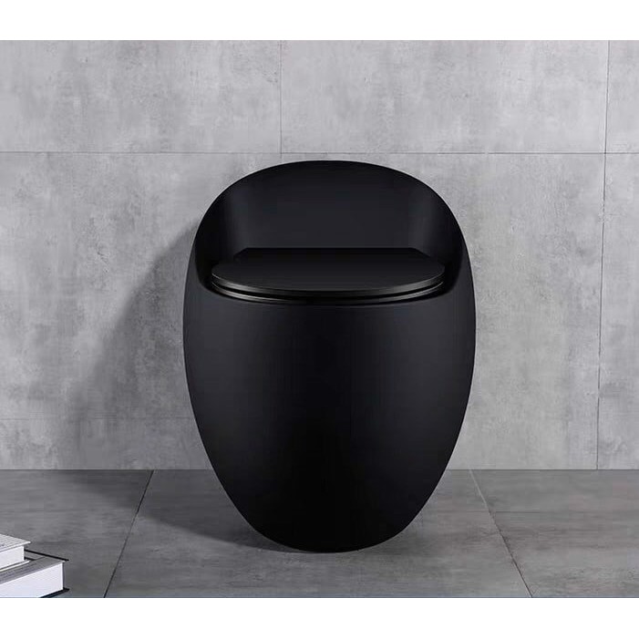 Bồn cầu trứng đen liền khối #FREE SHIP# Bồn cầu liền khối giá rẻ Felice nhập khẩu Italia R65