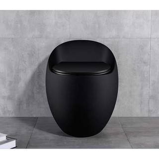 Bồn cầu trứng đen liền khối #FREE SHIP# Bồn cầu liền khối giá rẻ Felice nhập khẩu Italia R65
