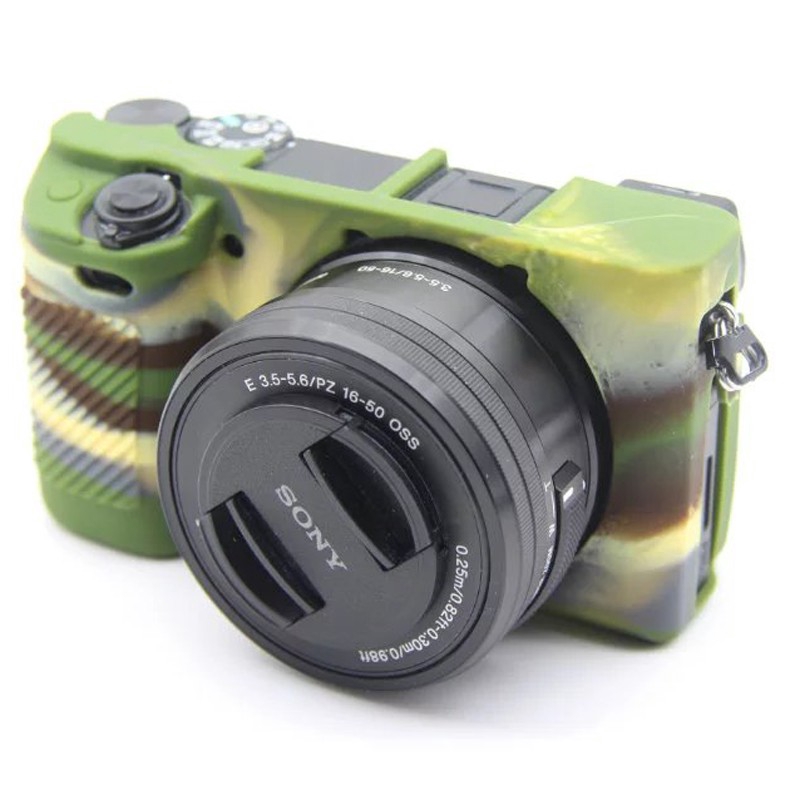 Vỏ máy ảnh cao su silicon mềm cho Sony A6300 ILCE-6300 A6400 ILCE-6400 A6100 ILCE-6100