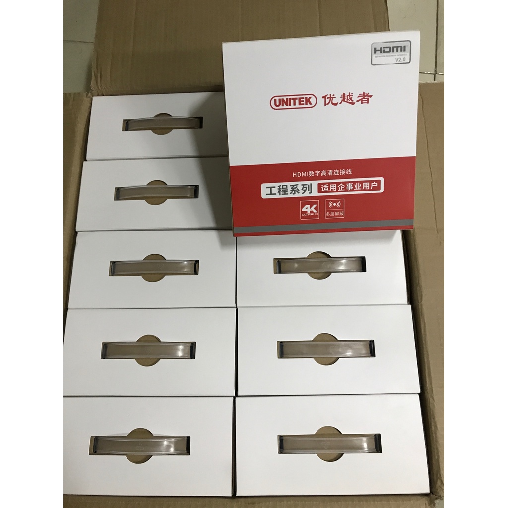 Cáp HDMI Unitek 10m - 30m chính hãng | Dây HDMI to HDMI Unitek YC142, YC143, YC144, YC171