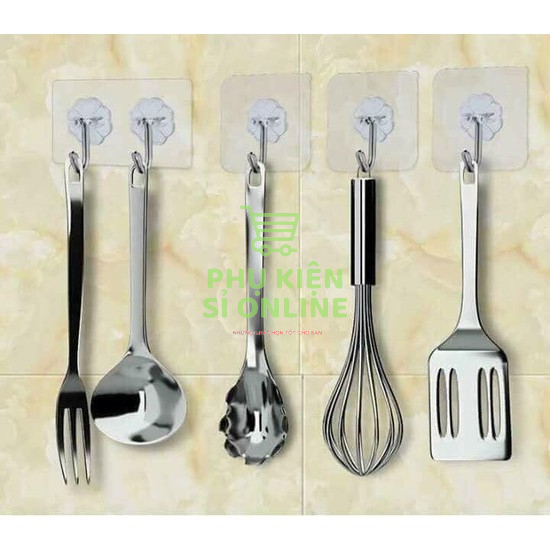 Bộ 10 Móc Treo Dán Tường Trong Suốt Store4girls
