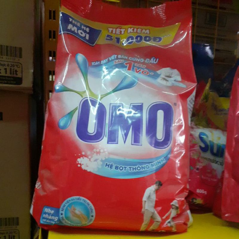bột giặt omo hệ bọt thông minh gói 3kg
