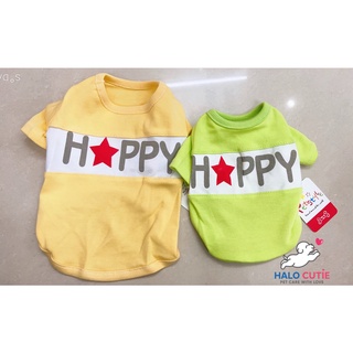Áo thun Happy dễ thương cho chó mèo, thú cưng