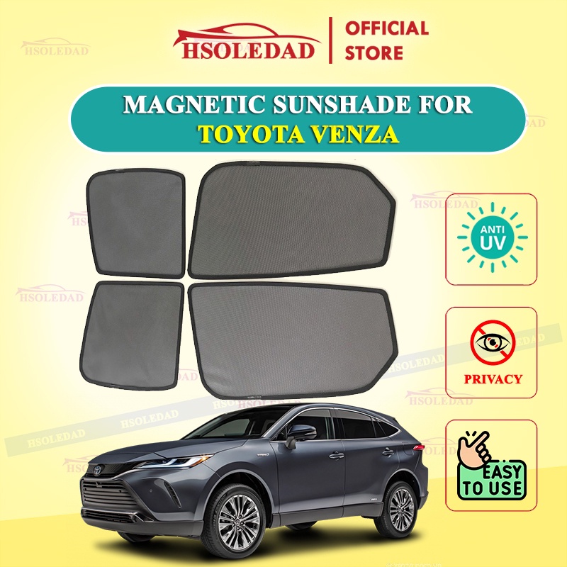 Rèm che nắng nam châm cho xe Toyota Venza, bộ 4 tấm cho 4 cửa, hàng loại 1 cao cấp nhất, vừa khít kính