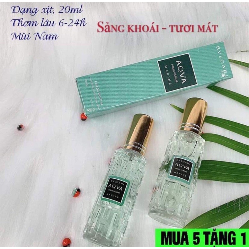 𝐁 𝐕 𝐋 𝐠𝐚𝐫𝐢 𝐀.𝐐.𝐕.𝐀 nước hoa mini 20ml