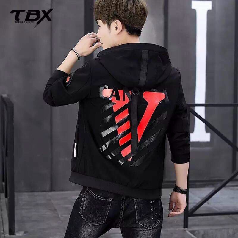 Áo Khoác Dù Nam Áo Khoác Dù Chữ V 💥 CỰC CHẤT 💥 Dù 2 Lớp Có Nón Chống Nắng Phong Cách Thời Trang TCS