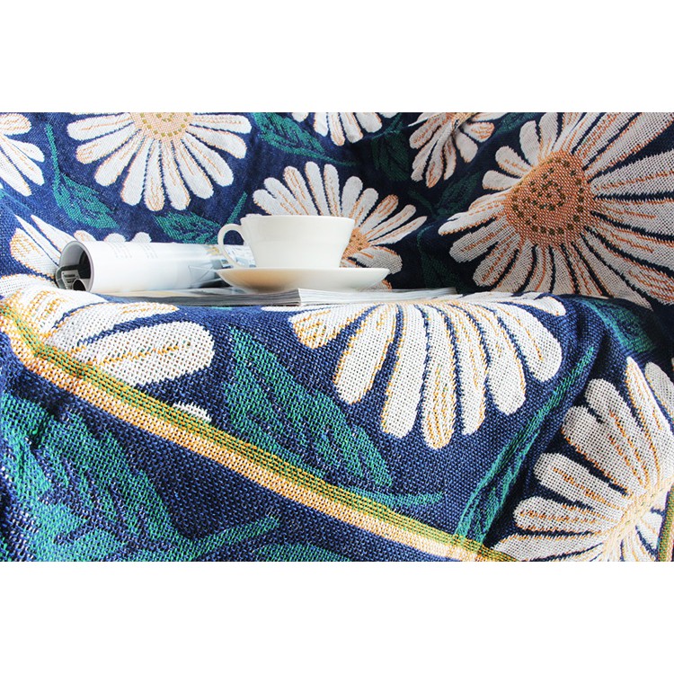 Thảm Vintage Nhập Khẩu Hoạ Tiết Cúc Họa Mi, Thảm Trải Sofa, Thảm Trải Sàn, Thảm Treo Tường