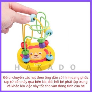 đồ chơi luồn hạt bằng gỗ cho bé
