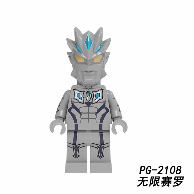 Mô hình nhân vật Lego chủ đề Ultraman Mini Tiga Taro Zero Baltan-Siil