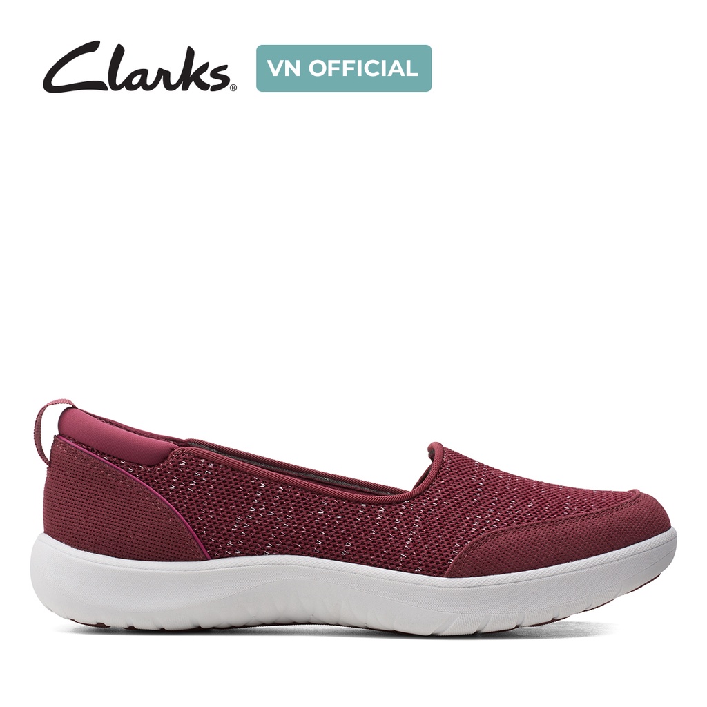 Giày lười Nữ CLARKS Adella Blush màu Burgundy