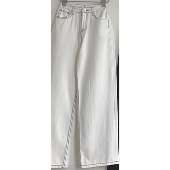 Quần giả bò suông chỉ nổi siêu hot về hàng sll nhé, cạp trước chun sau siêu hack dáng - ZADOLA FASHION