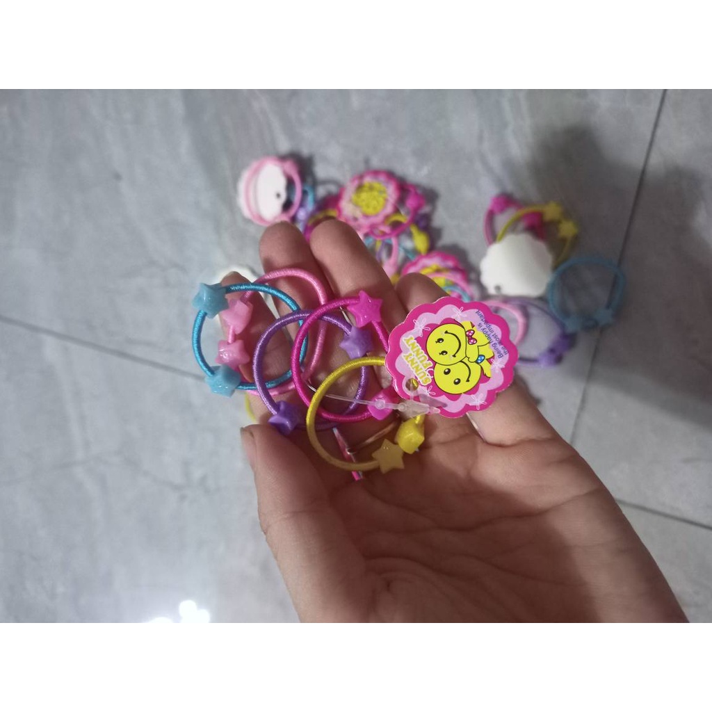 Set Túi 50 Chiếc Dây Buộc Tóc , Thun Buộc Tóc Cho Bé Nhiều Màu