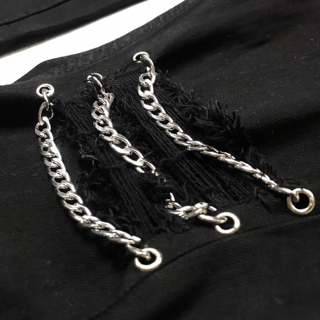 Quần jeans xích đen - Chain Black Jean