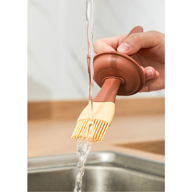 Bình Đựng Dầu Có Cọ Quét Bằng Silicone Chịu Nhiệt Độ Cao Tiện Dụng Cho Nhà Bếp