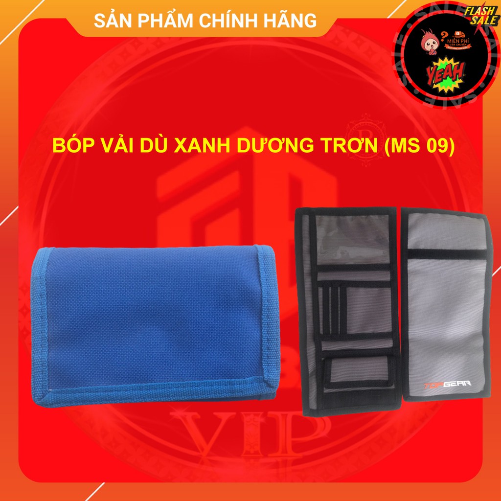 Bóp vải dù XANH DƯƠNG thời trang hàng thanh lý giá RẺ VÔ ĐỊCH (MS09)