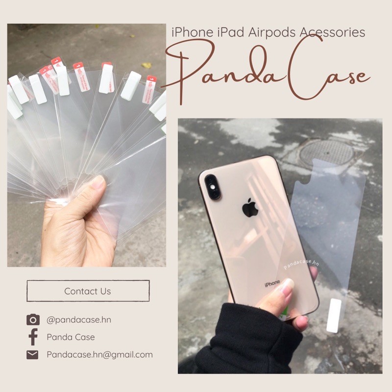 Miếng dán nilon mặt sau trong suốt cho iphone
