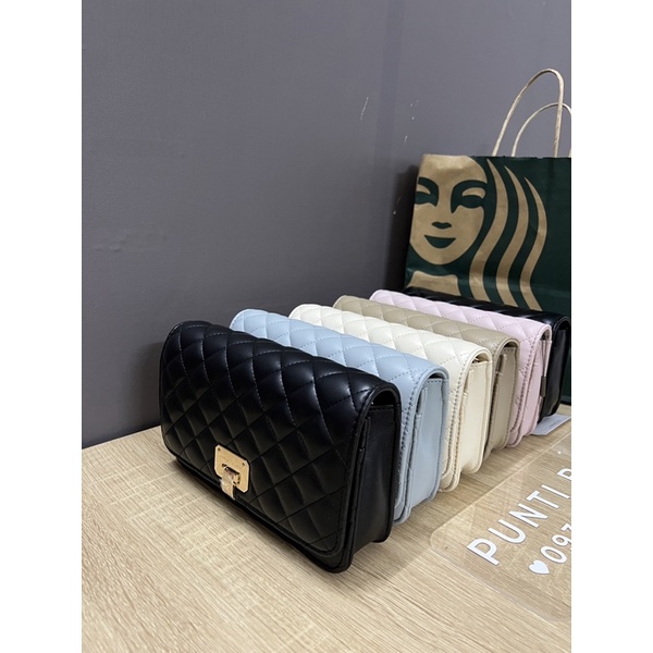 Túi xách nữ trám đeo chéo, đeo vai, chất da mềm cao cấp | Punti Bags