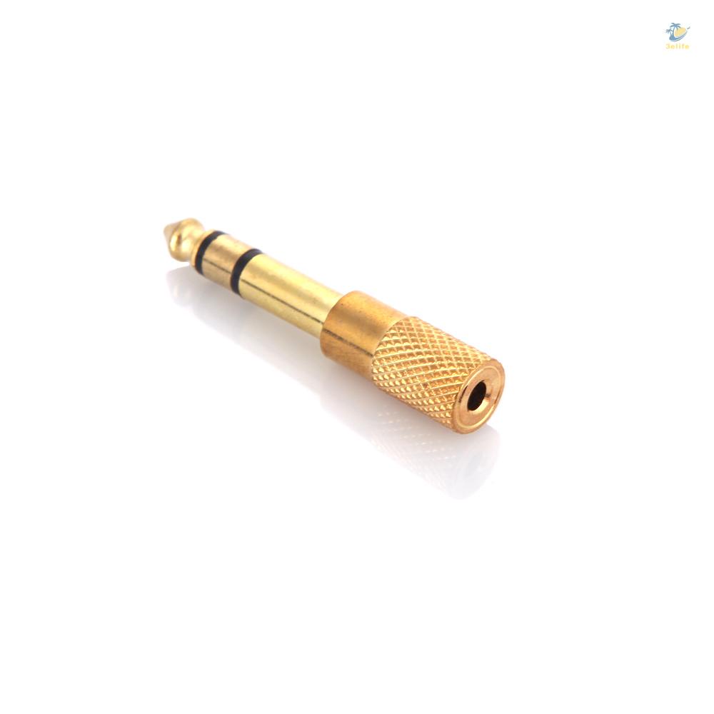 Đầu Cắm Chuyển Đổi Âm Thanh Jack Cắm 6.5mm Male 3.5mm Female Cho Đàn Guitar Điện