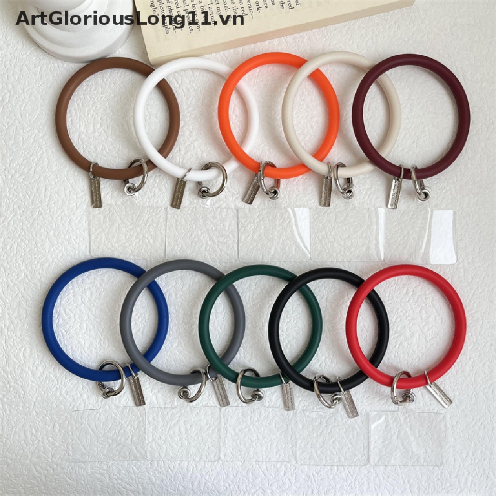 Vòng Đeo Tay Silicon Mềm Chống Thất Lạc Thông Dụng Có Móc Xỏ Ngón Cho iPhone