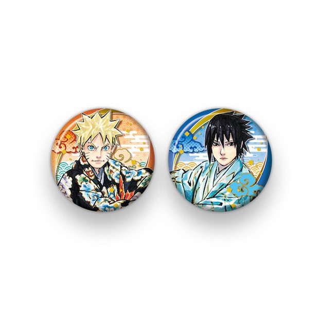 Huy hiệu IN HÌNH NARUTO ĐẠI CHIẾN LÀNG LÁ phụ kiện cài áo anime chibi xinh xắn